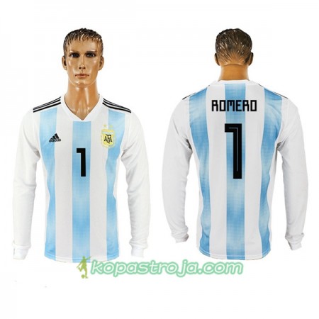 Billiga Fotbollströjor Argentina Romero 1 WM 2018 Hemma tröja Långärmad